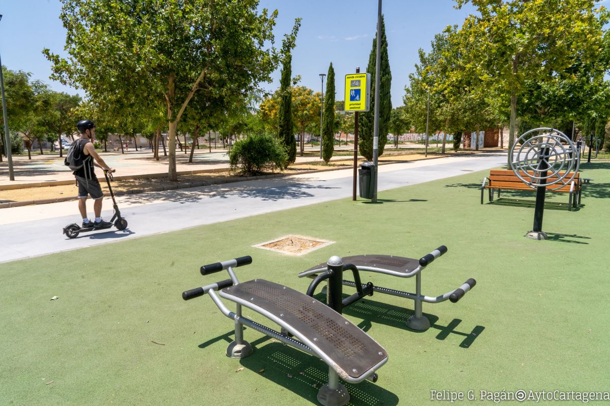 La Vía Verde de Barrio Peral se renueva con mejoras en la red de