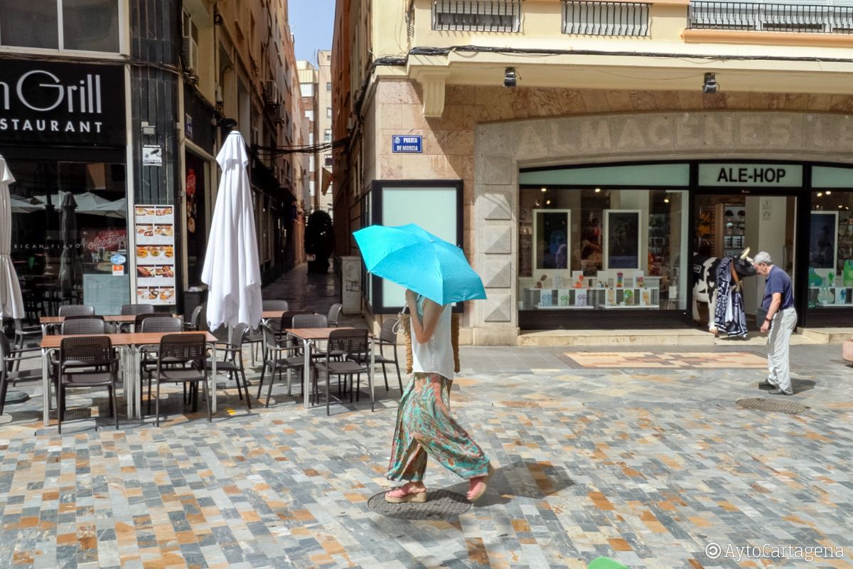 Ola de calor en Cartagena.