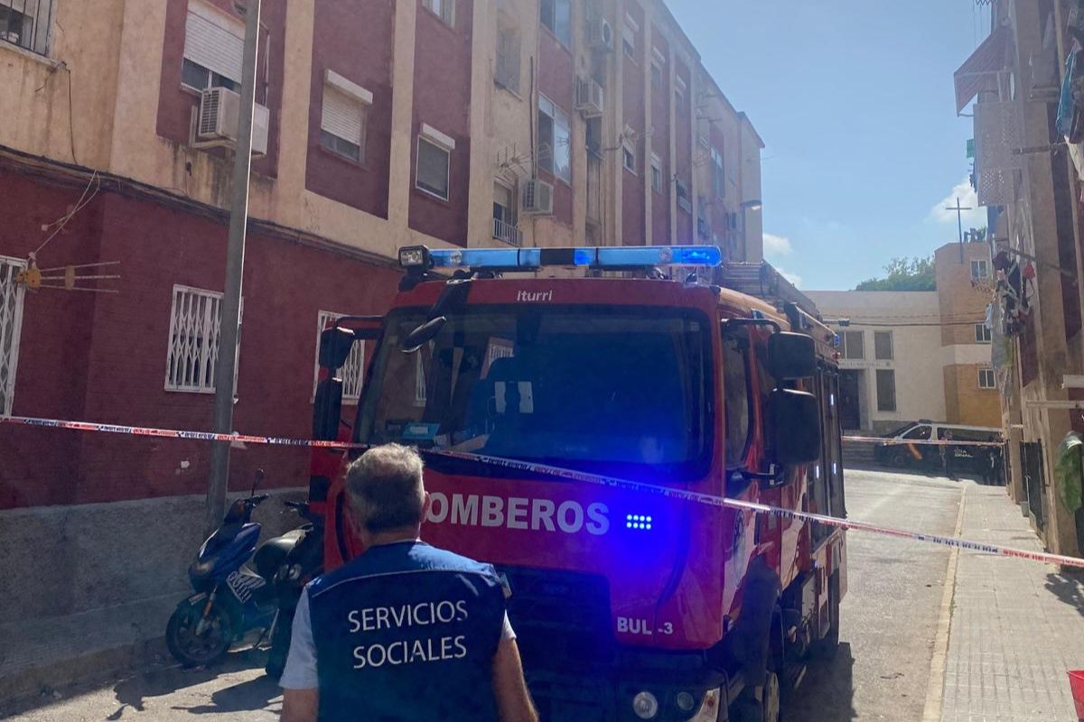 Incendio bomberos Villalba Cartagena.
