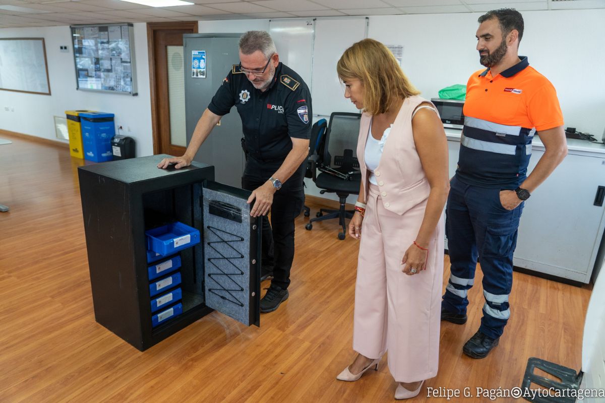 Servicio de custodia de llaves en el Parque de Seguridad de Cartagena.