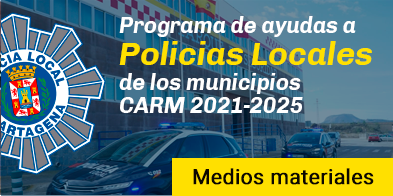 Programa de ayudas a Policias Locales de los municipios CARM 2021-2025 - Medios Materiales. Documento  (PDF - 1,02 MB - Fecha de revisión: 14/03/2023). Se abre en ventana nueva