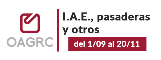 I.A.E., pasaderas y otros del 1/09 al 20/11