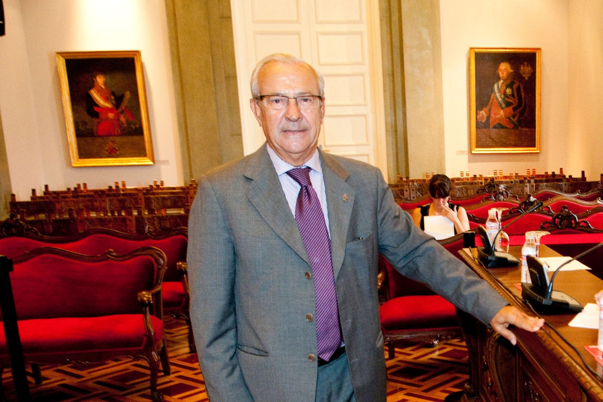 Isaías Camarzana en una imagen tomada en el salón de plenos en 2011.