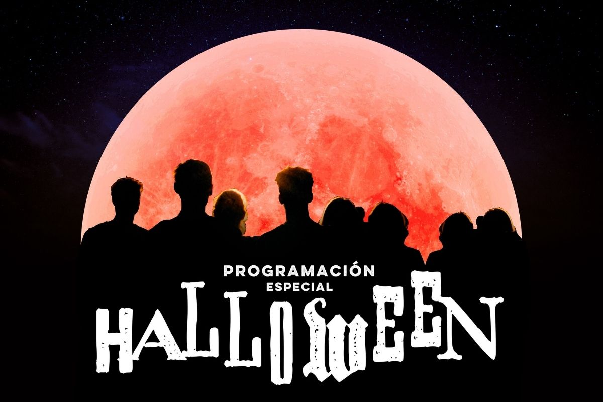 Partel del cartel del programa de la Concejalía de Juventud por Halloween