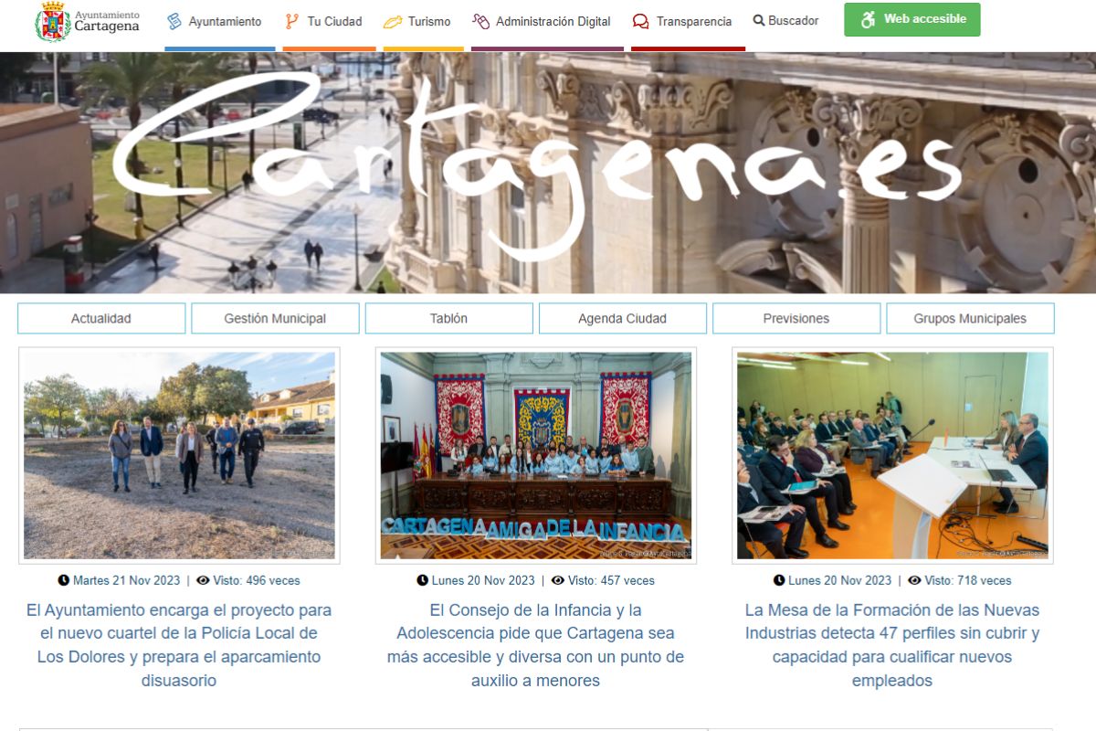 web municipal www.cartagena.es