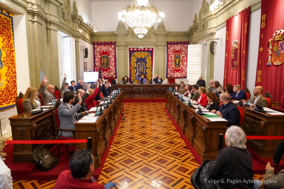 Pleno del Ayuntamiento de Cartagena.