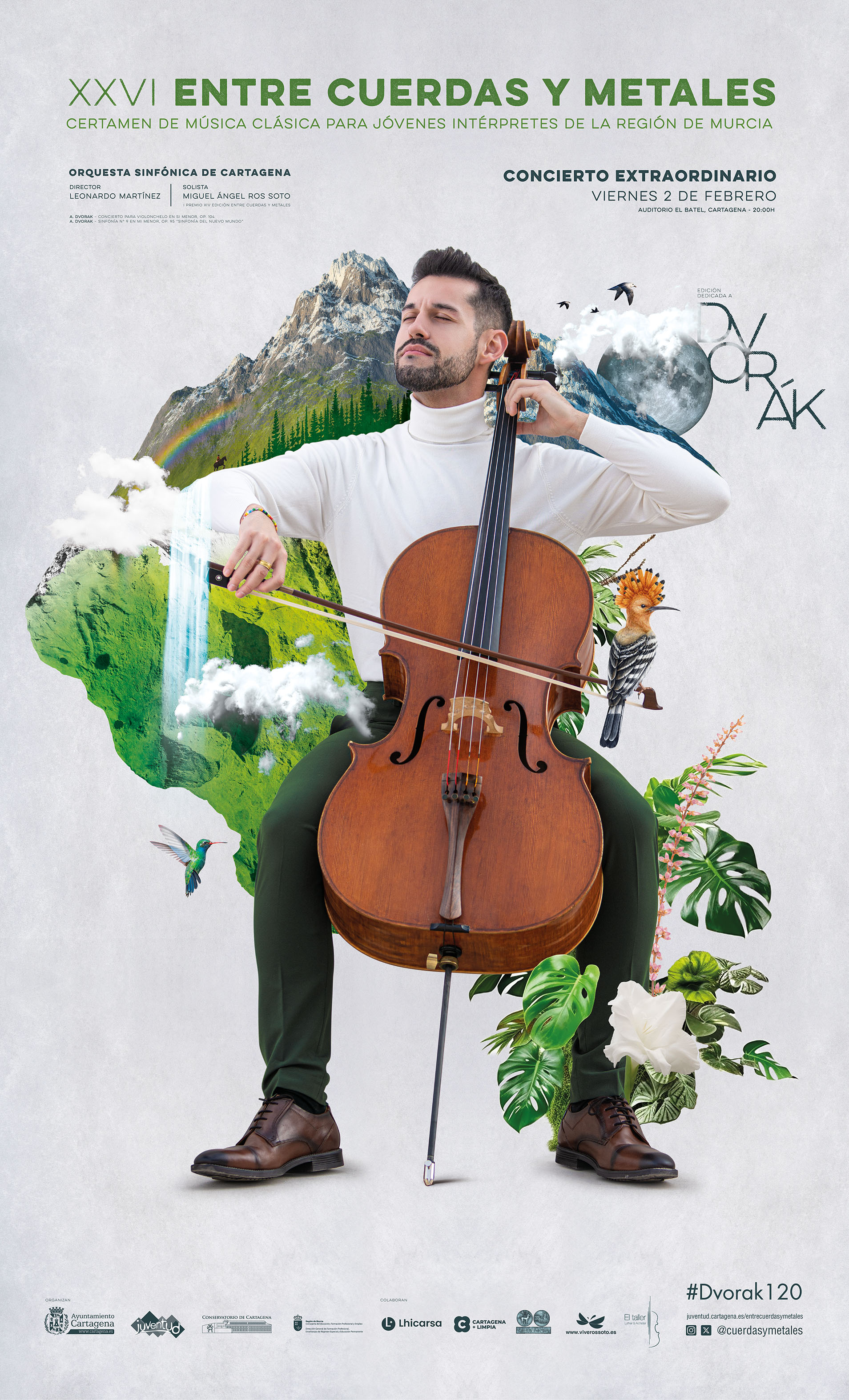 Cartel de Entre Cuerdas y Metales