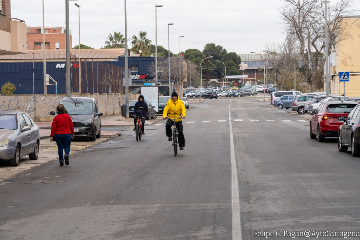 Bicicletas en la calle Grecia.