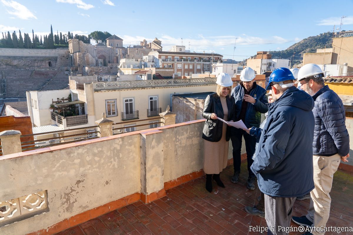 Visita a las obras del Hotel Peninsular de Cartagena