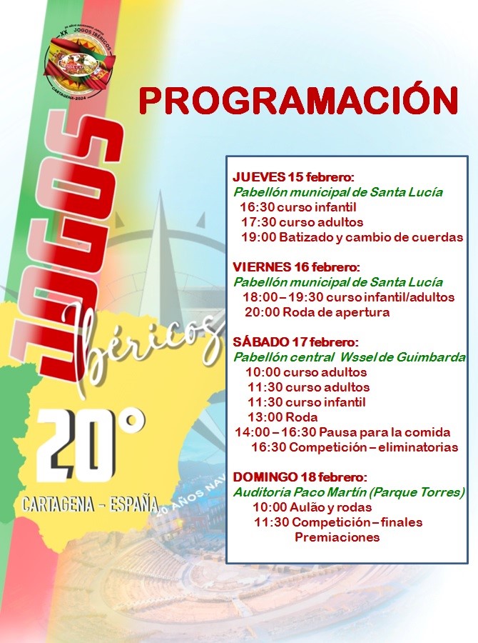 Cartel de los XX Juegos Ib�ricos de Capoeira