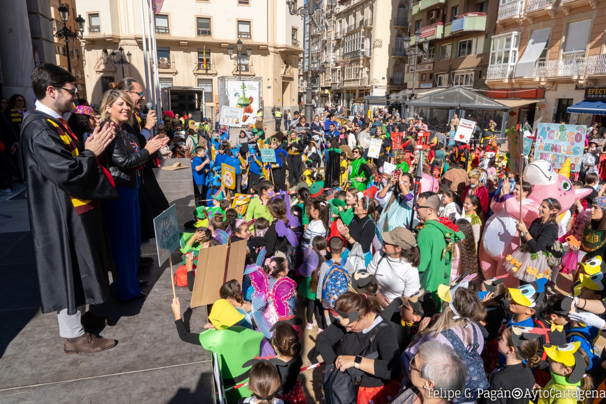 Pasacalles escolar del Carnaval de Cartagena