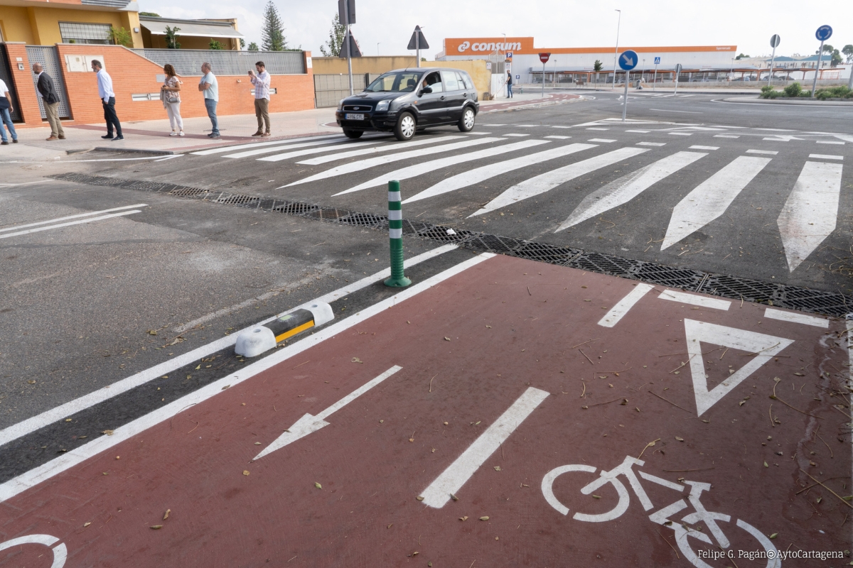 Carril bici en Santa Ana.