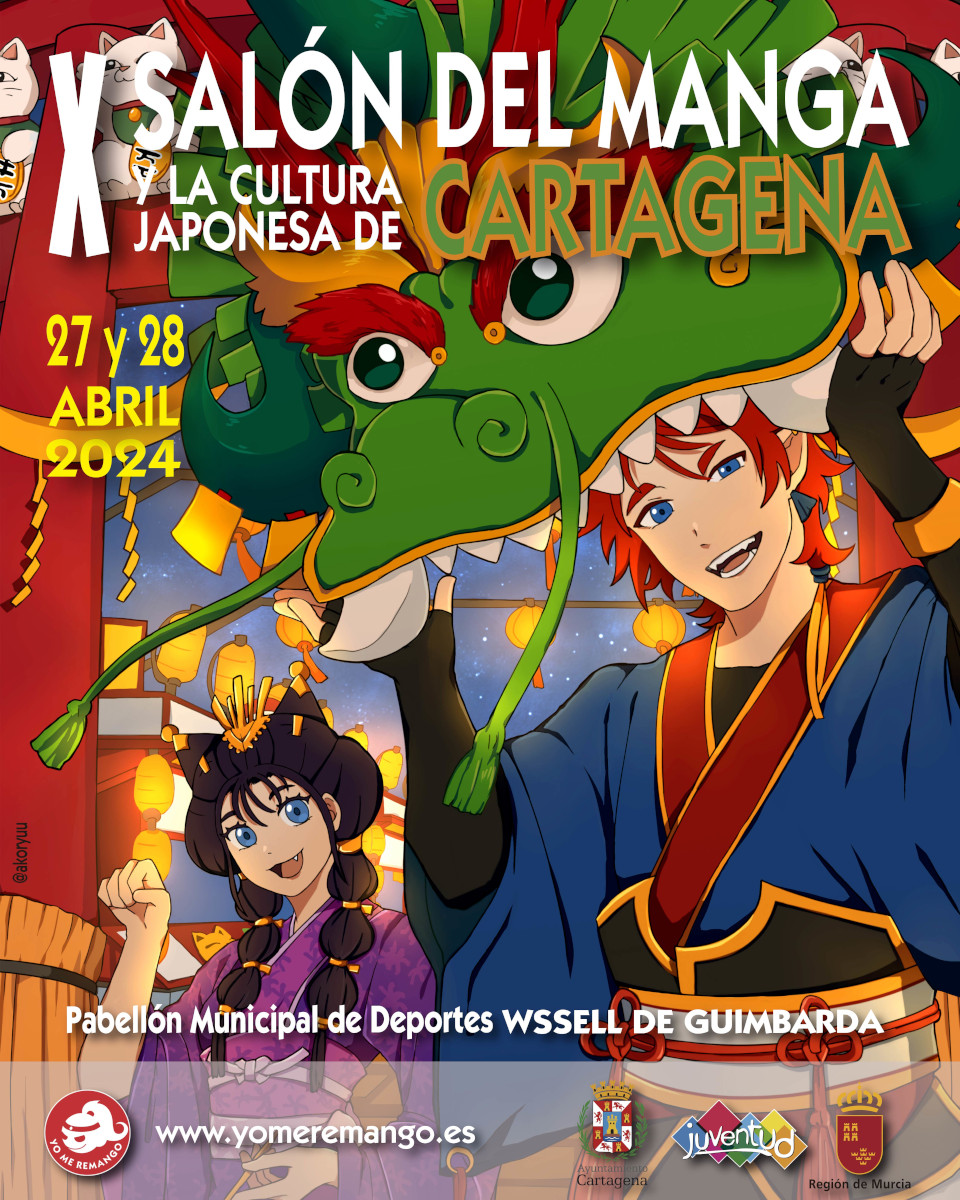 Cartel del X Saln del Manga de Cartagena