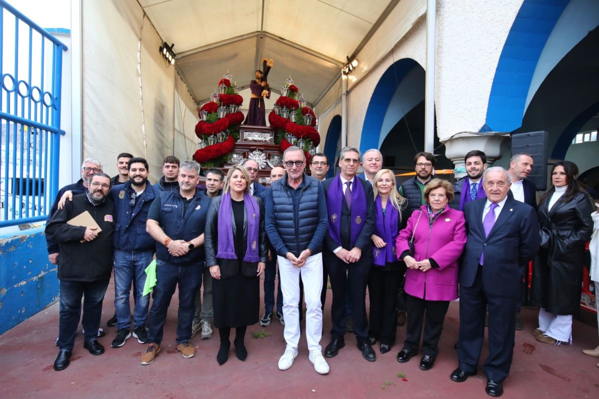 Visita de Carlos Herrera a la Semana Santa de Cartagena.