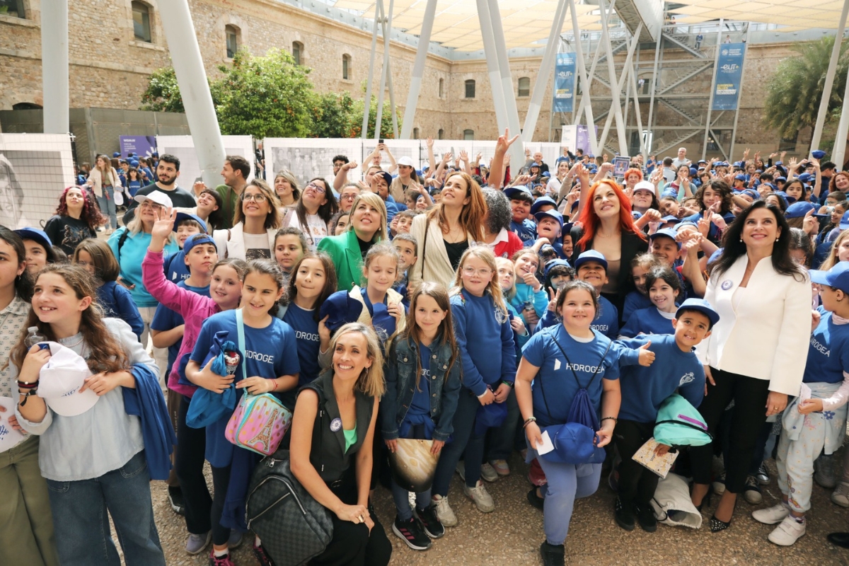 Visita de la astronauta Sara Garca a la UPCT de Cartagena.