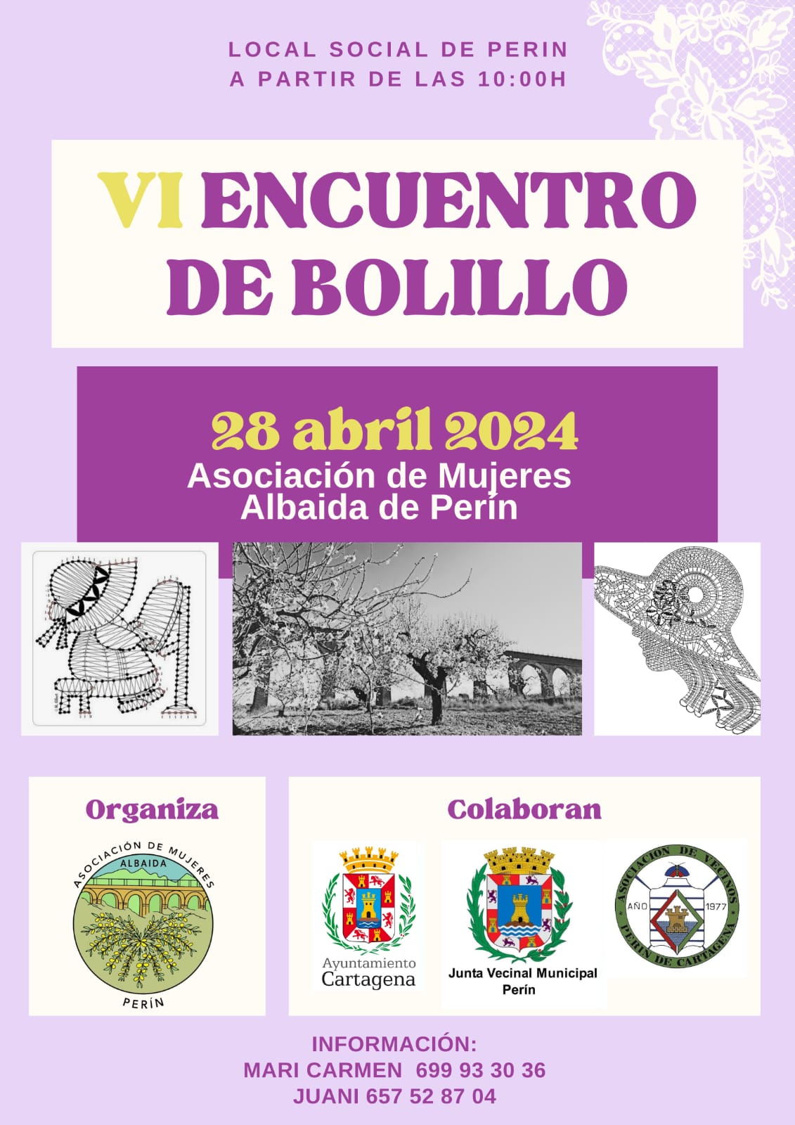 Cartel del VI Encuentro de Bolillo de Pern