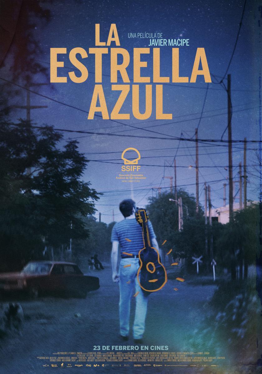 Cartel de la pelcula 'La estrella azul'.