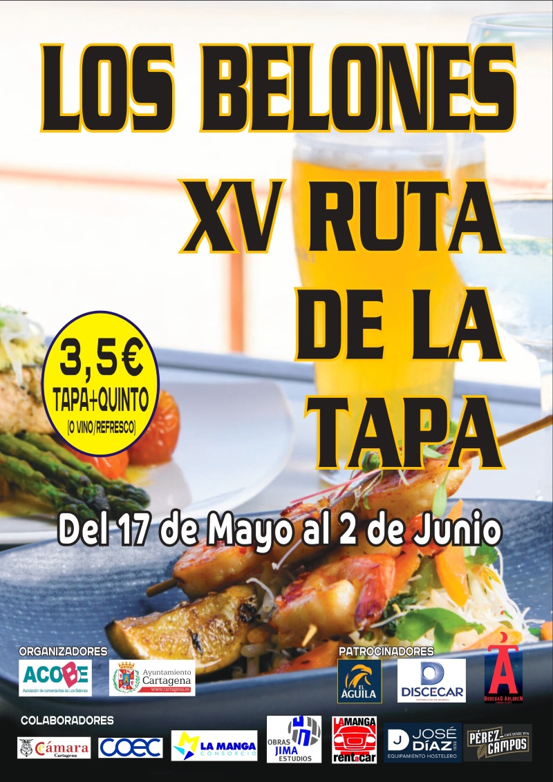 Cartel de la XV Ruta de la Tapa de Los Belones