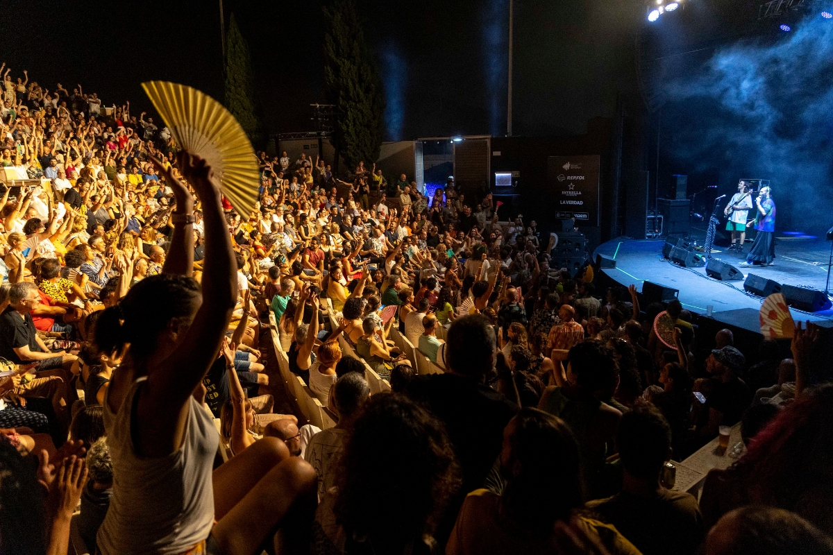 Auditorio Paco Martn del Parque Torres de Cartagena durante un concierto del festival La Mar de Msicas. 