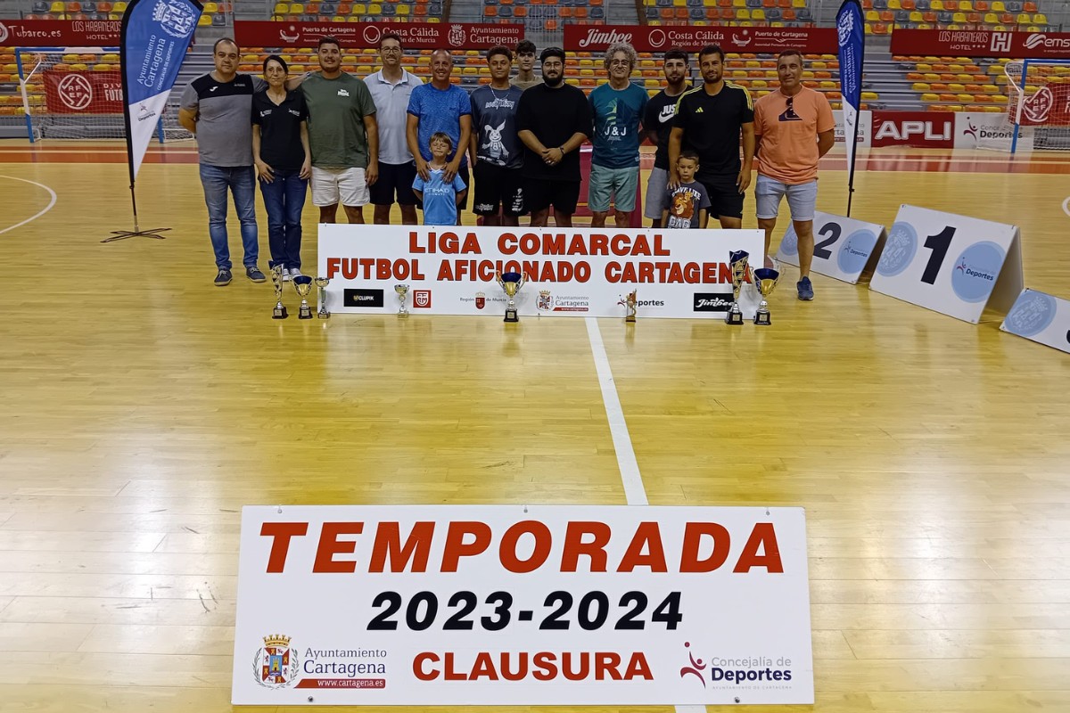 Entrega de trofeos de la liga comarcal de fútbol sala