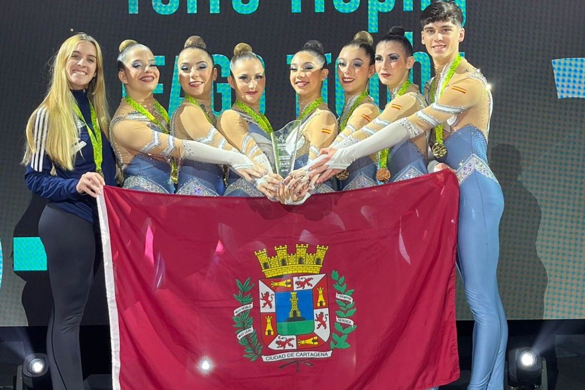 El Club Rtimica Cartagena se proclama campen del mundo de gimnasia esttica de grupo