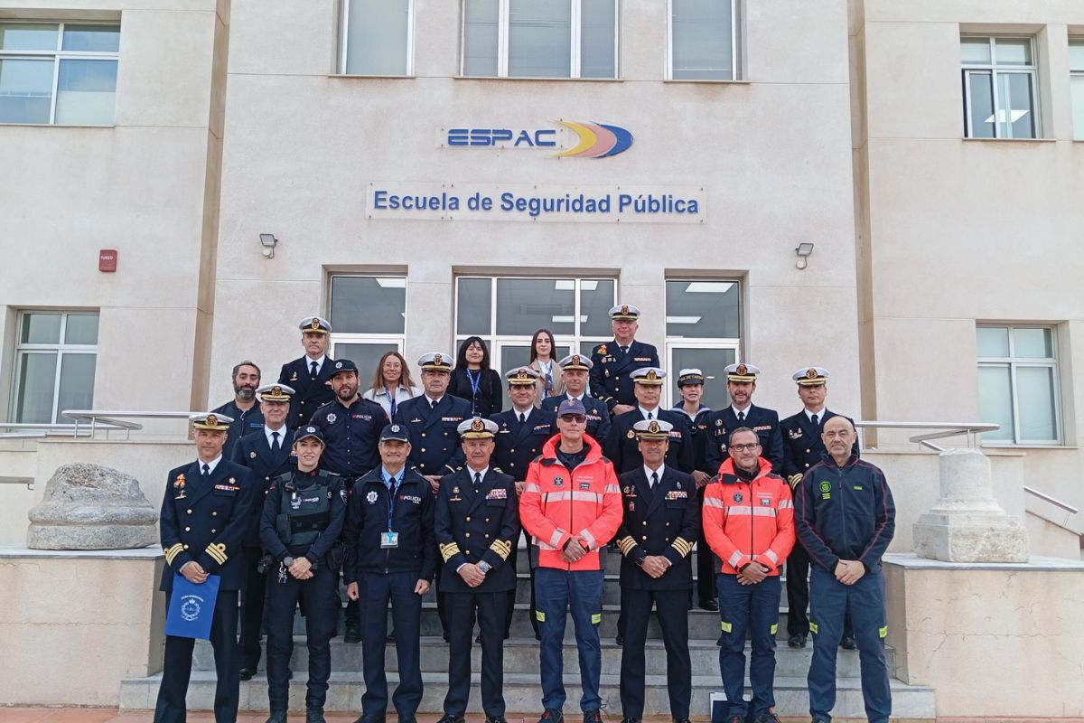 Visita del almirante del Arsenal de Cartagena a la ESPAC