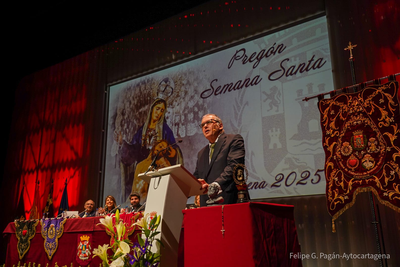 Pregn Semana Santa Cartagena 2025, a cargo de Gonzalo Wandosell.