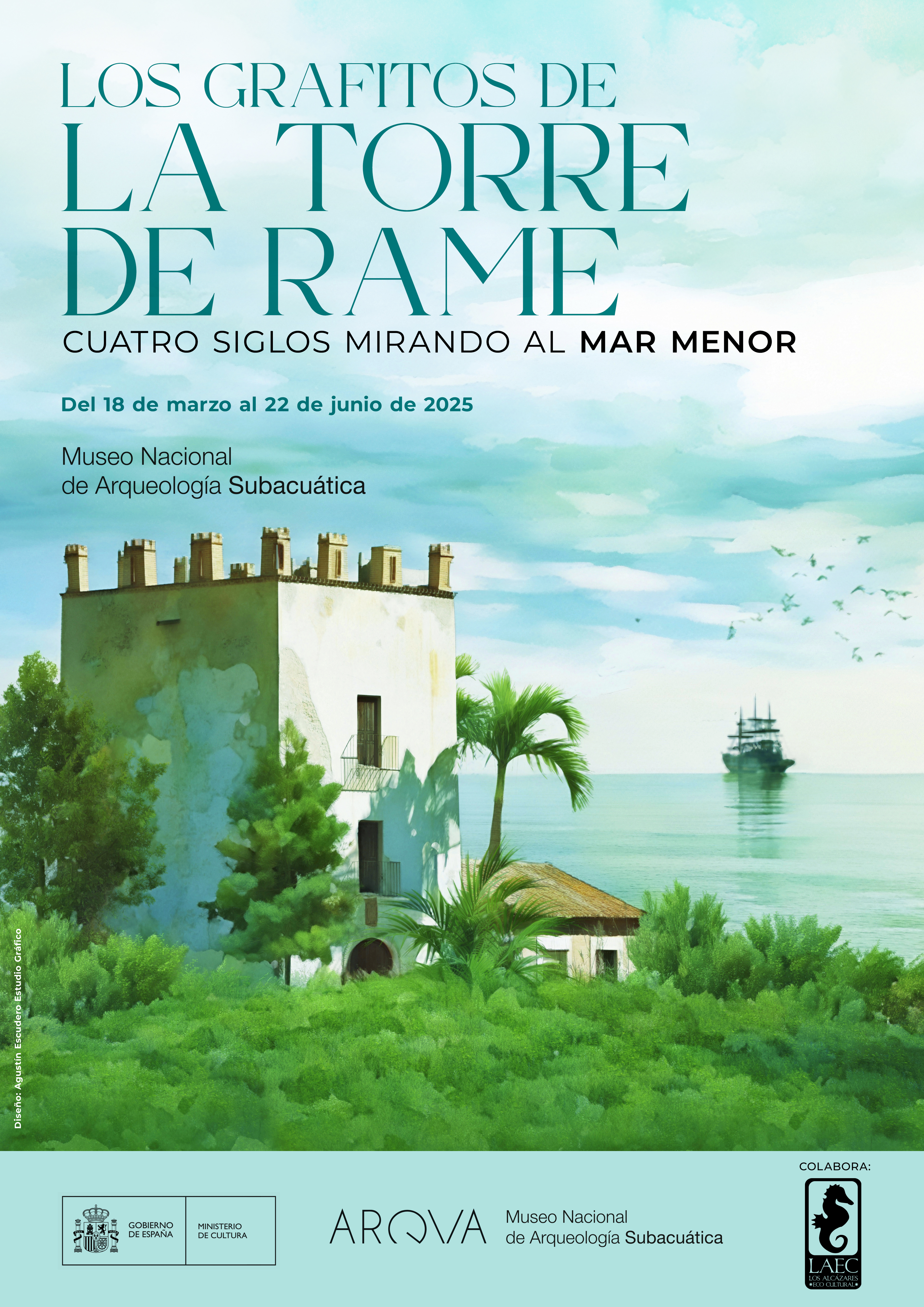 Cartel de la exposicin Los grafitos de la Torre de Rame'