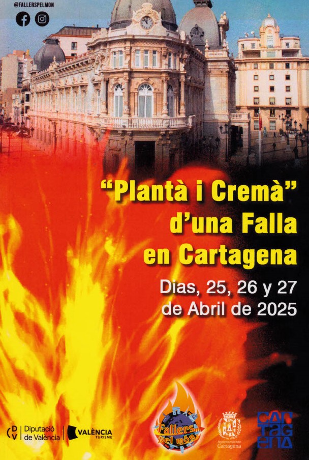 Cartel evento fallero en Cartagena