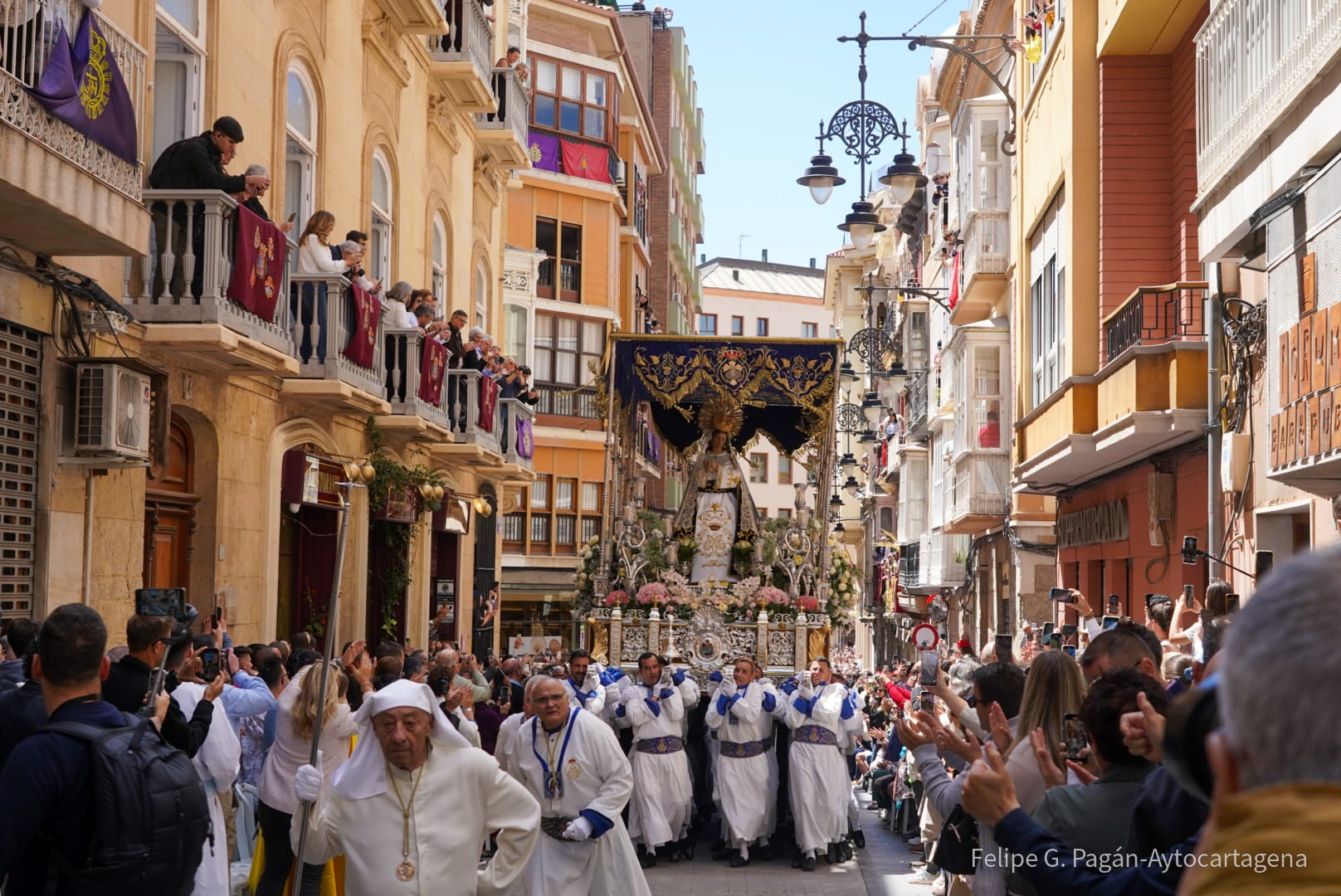 Procesin del Domingo de Resurreccin en Cartagena, Resucitado. Semana Santa 2025.