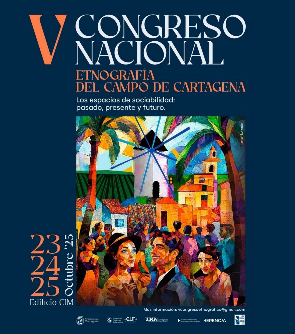 Cartel del V Congreso Nacional de Etnografa del Campo de Cartagena