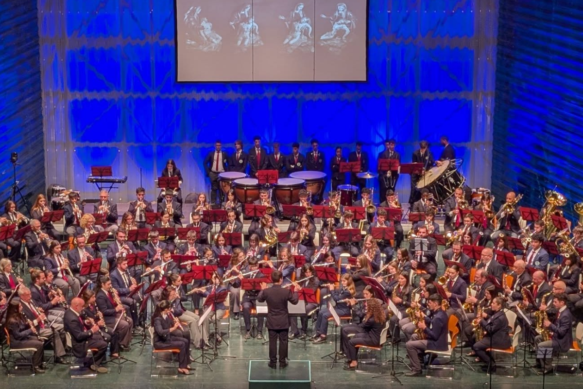 Imagen de archivo de la Agrupación Musical Nuestra Señora de la Soledad de Molinos Marfagones en el concierto por el centenario de la Virgen de la Piedad