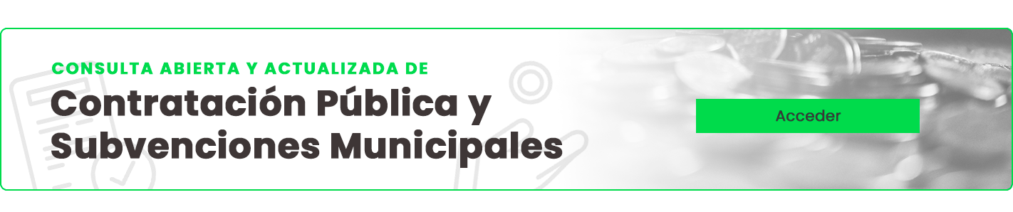 Consulta abierta y actualizada de Contratacin Pblica y Subvenciones Municipales