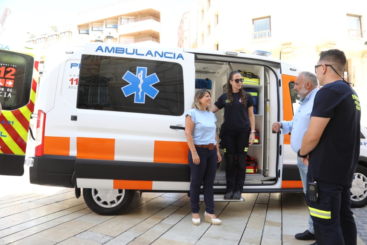 Nueva ambulancia de Protección Civil del Ayuntamiento de Cartagena.