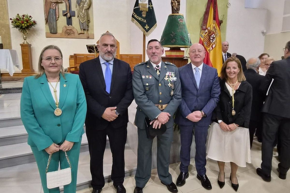 Misa en San Fulgencio con motivo de la Festividad de la Virgen del Pilar, patrona de la Guardia Civil
