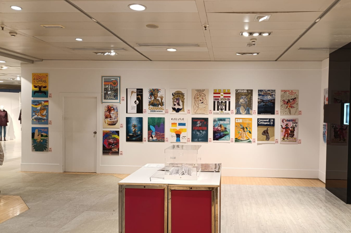 Exposici�n de carteles del Concurso de Cartel de Carnaval de Cartagena 2026