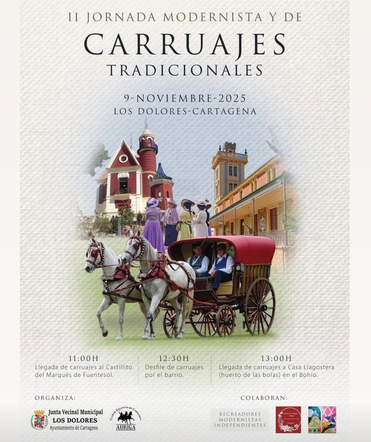 II Jornada Modernista y de Carruajes Tradicionales en Cartagena