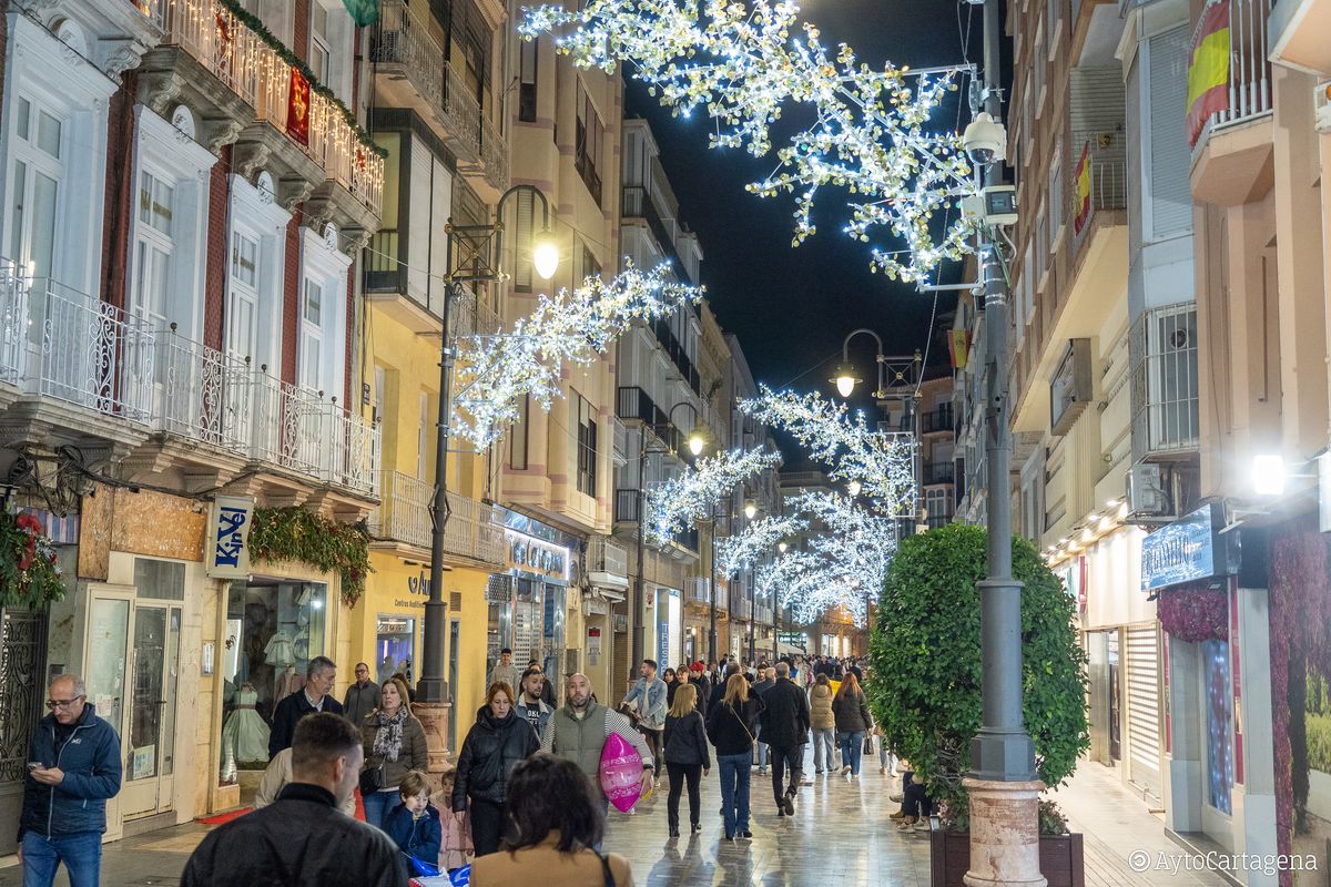Ambiente navideño en Cartagena