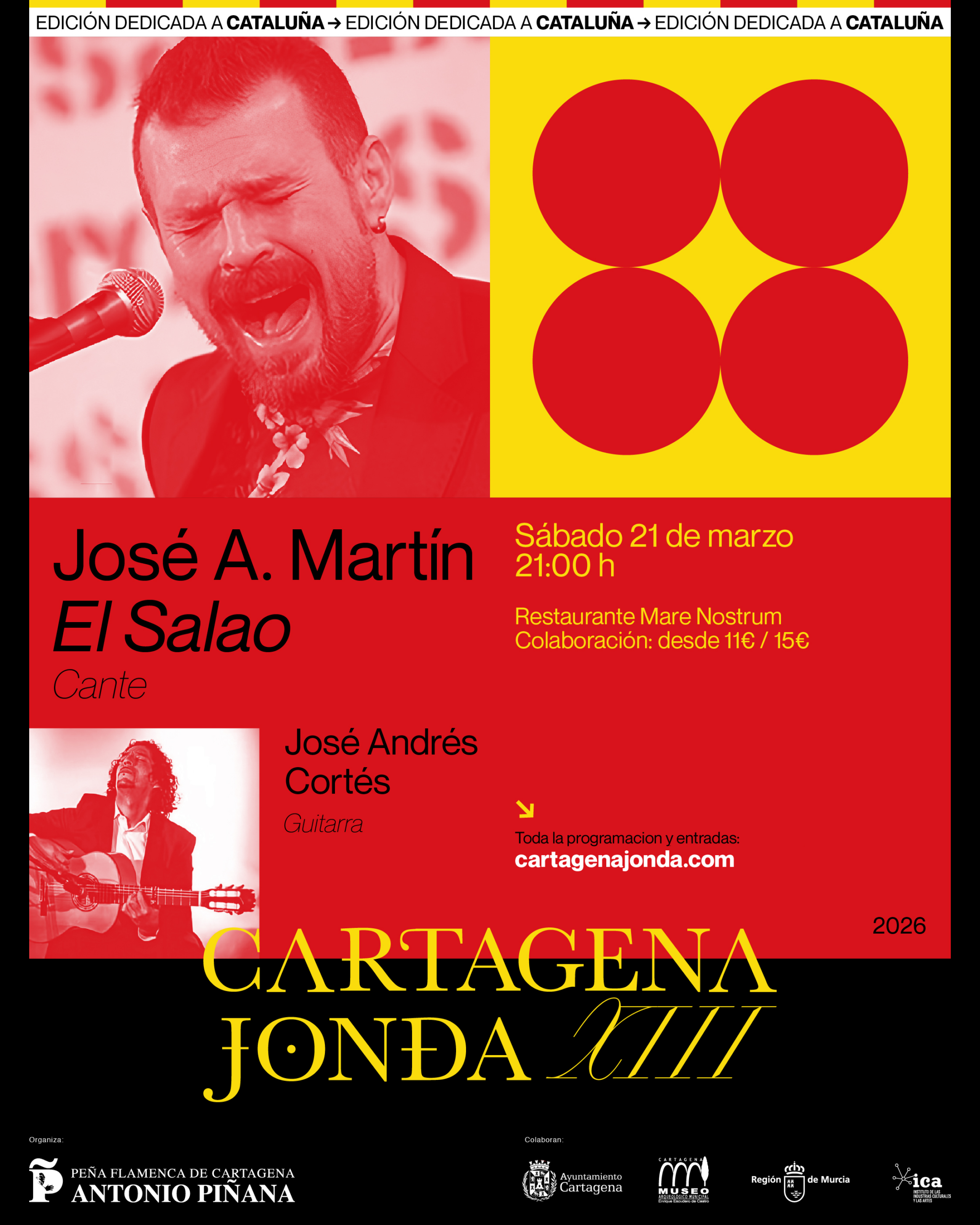 Recital flamenco de  Jos� Antonio Mart�n 'El Salao', con Jos� Andr�s Cort�s a la guitarra