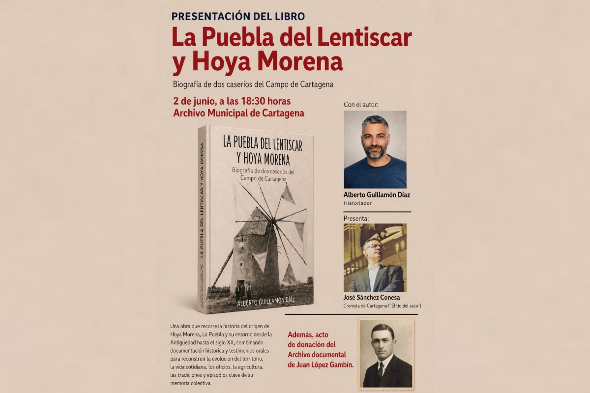 El Archivo Municipal acoge este martes la presentación de un libro sobre la historia de La Puebla y Hoya Morena