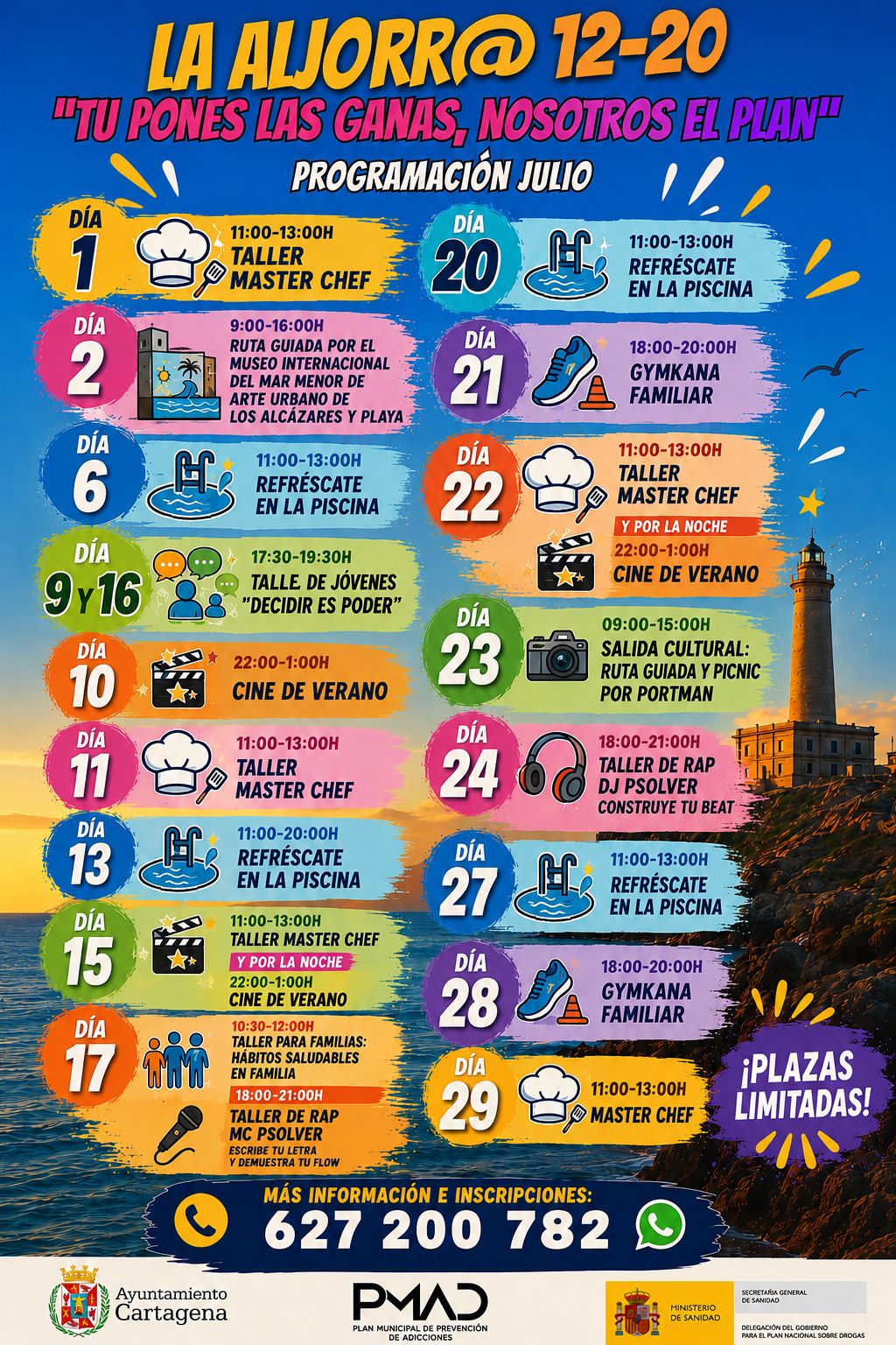 Plan de actividades de verano para la Prevenci�n de Adicciones en La Aljorra