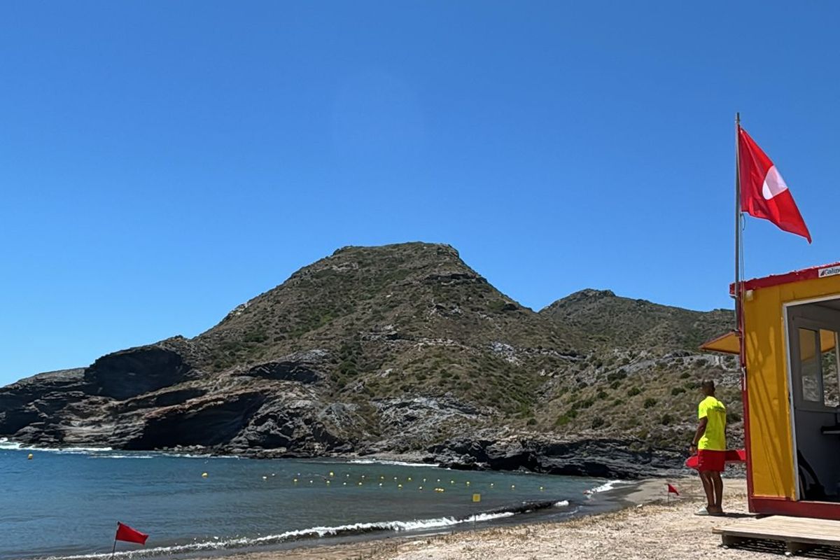 Cerrada al baño la playa de Cala Reona