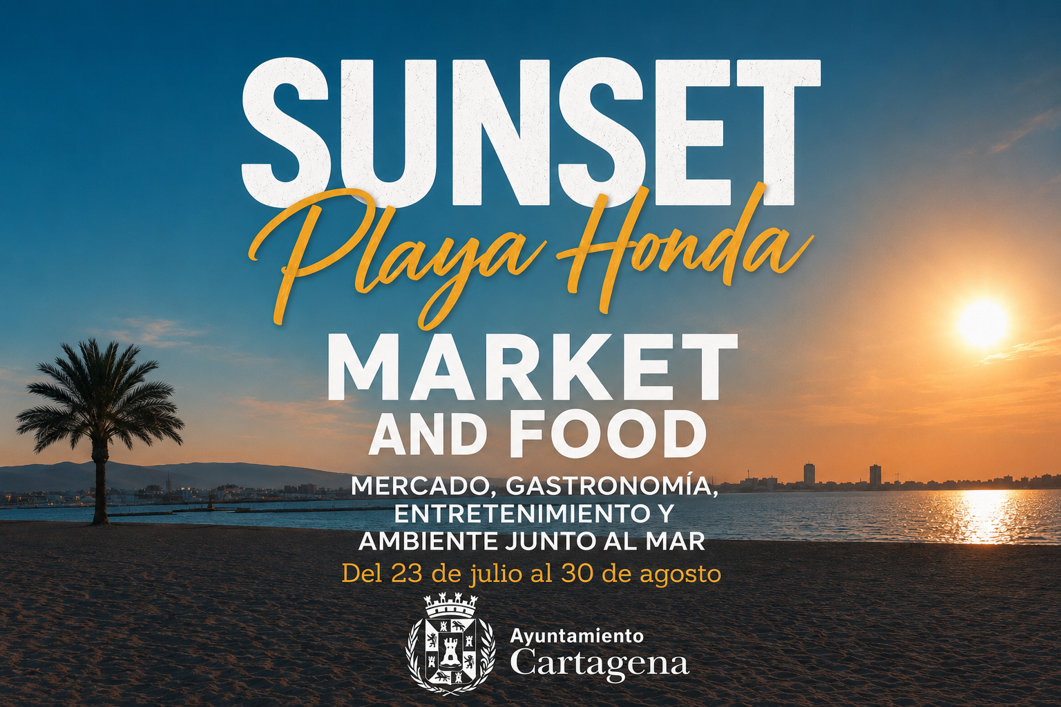Playa Honda estrena su Sunset Market con artesanía, gastronomía y actividades para disfrutar del verano junto al mar