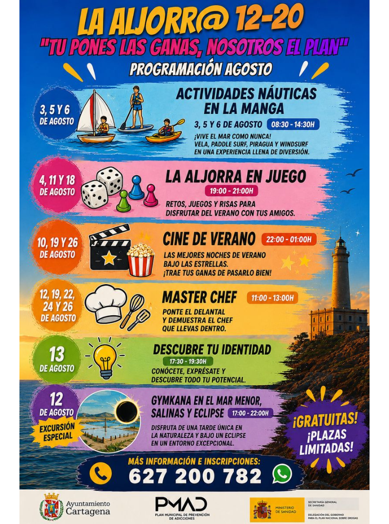 Cartel actividades La Aljorra