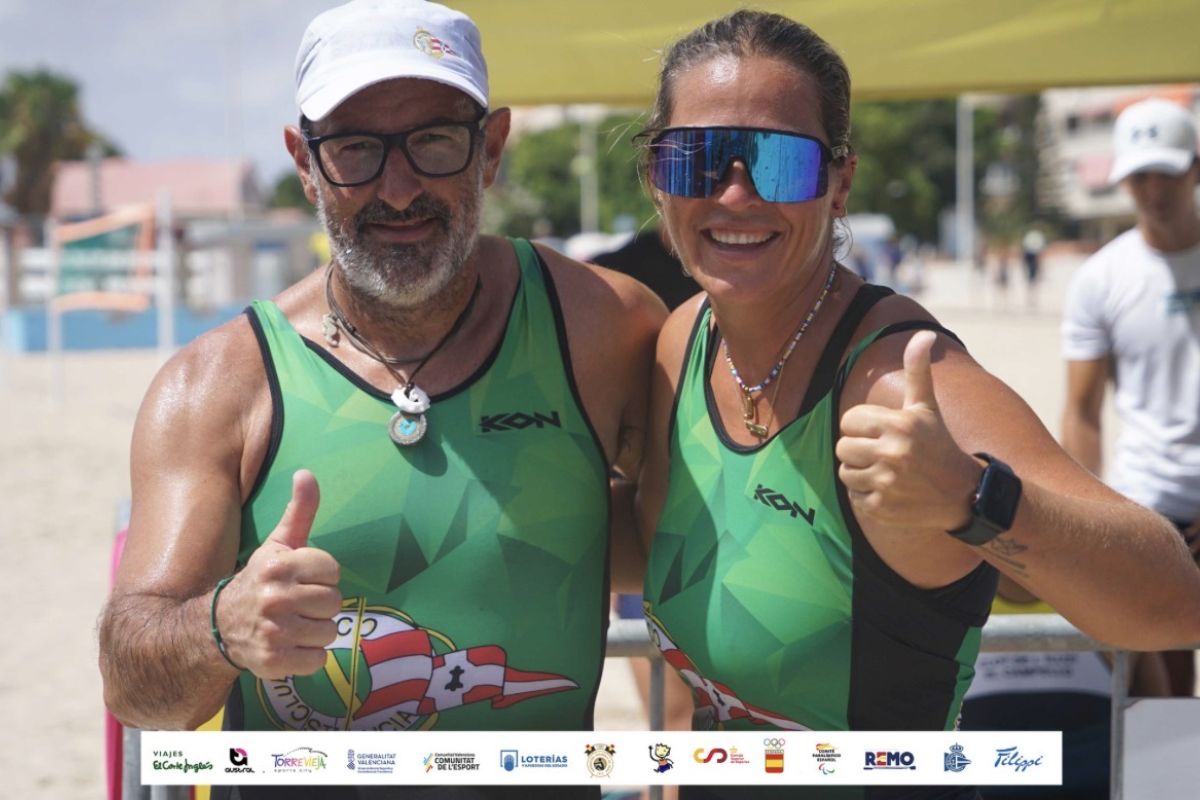Blanca López Valera lleva al Club Náutico Santa Lucía a lo más alto del Campeonato de España de Beach Sprint