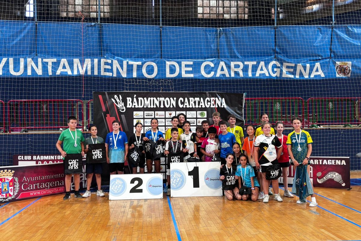 Cartagena premia a las promesas del bádminton nacional del Máster Jóvenes Sub13