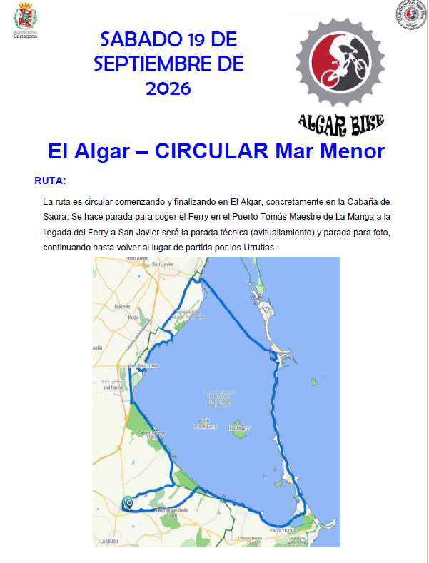 MARCHA CICLO TURISTICA AL MAR MENOR