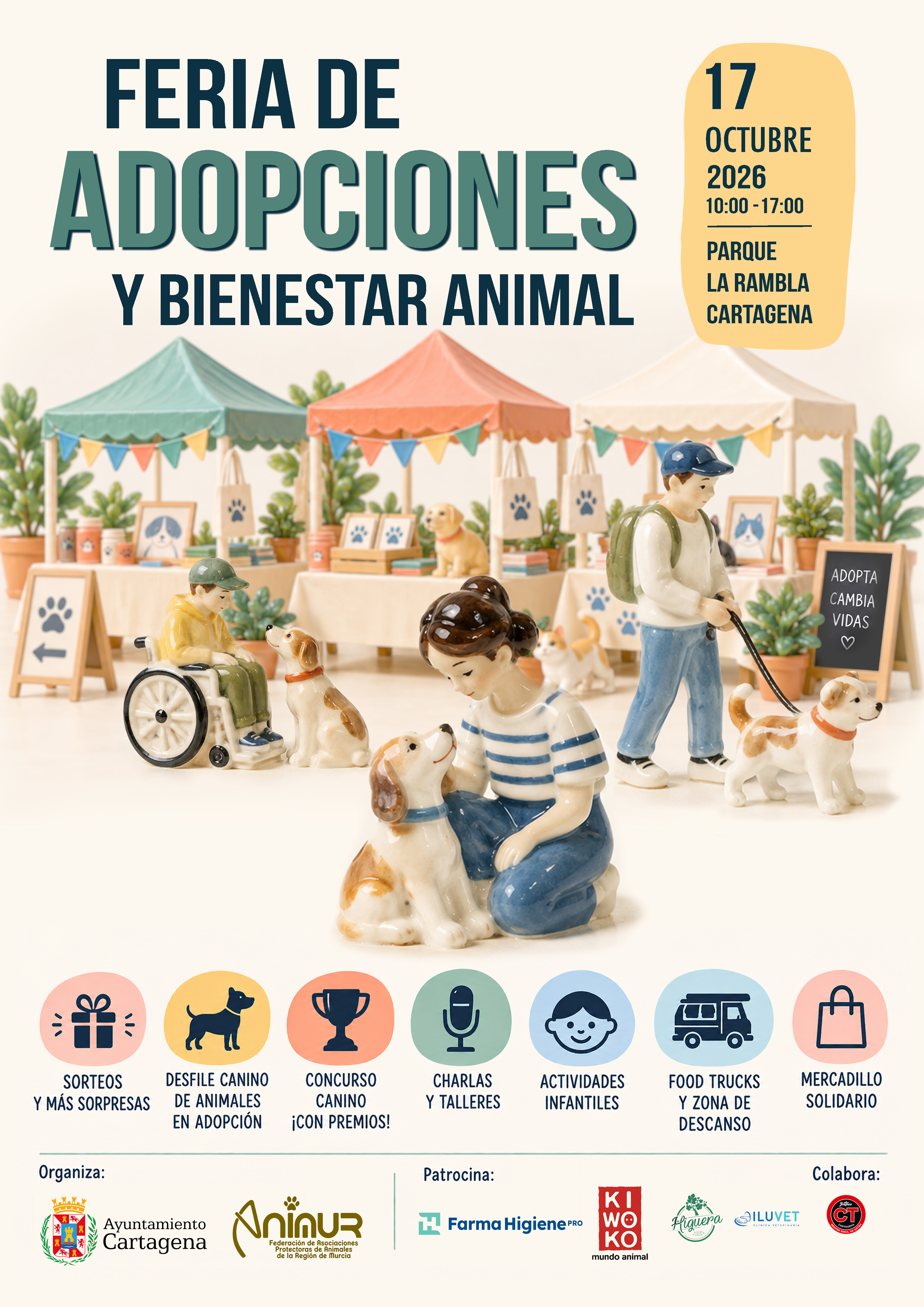 Feria de adopciones de perros y gatos (Parque de La Rambla)