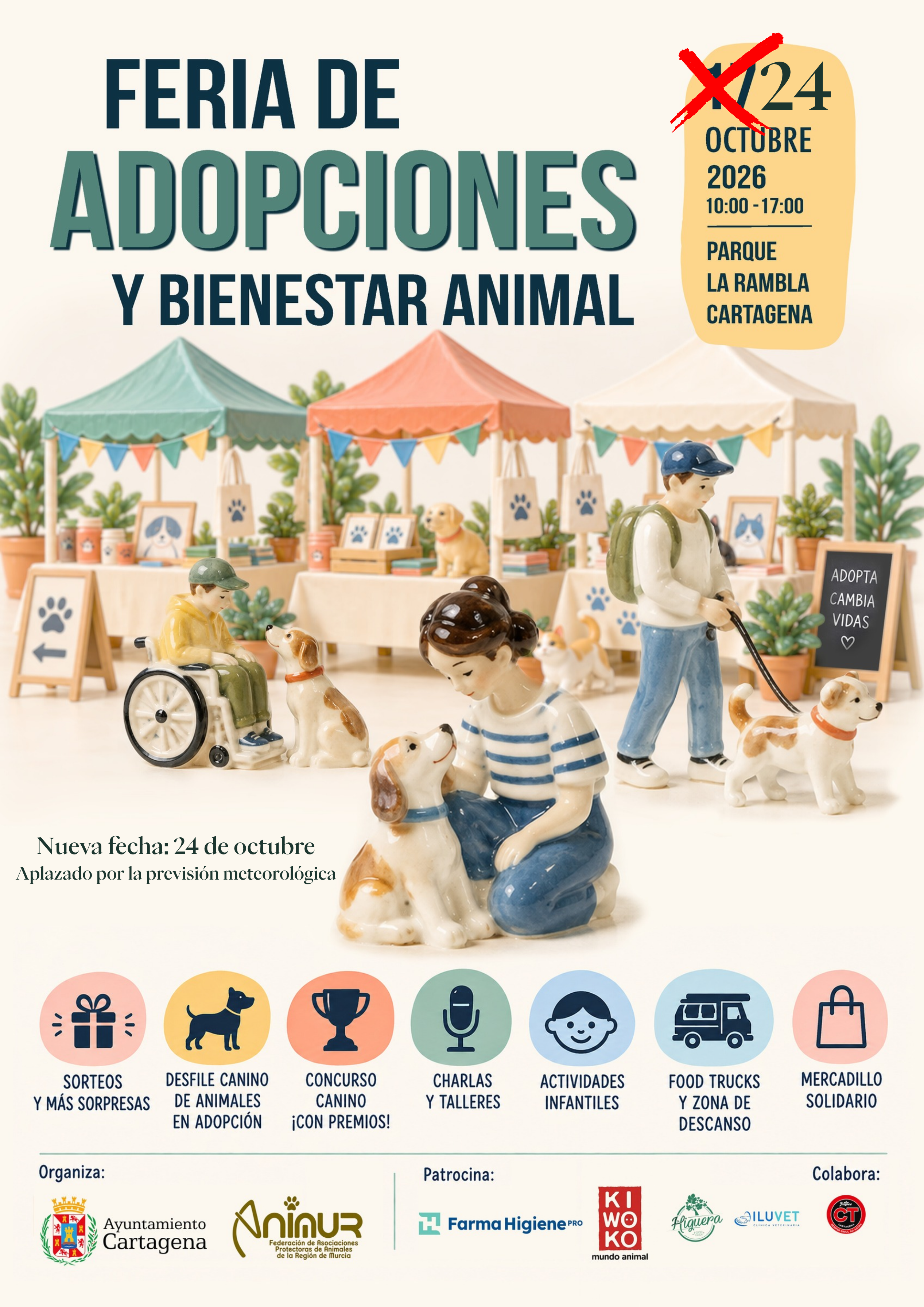 Feria de adopciones de perros y gatos (Parque de La Rambla)