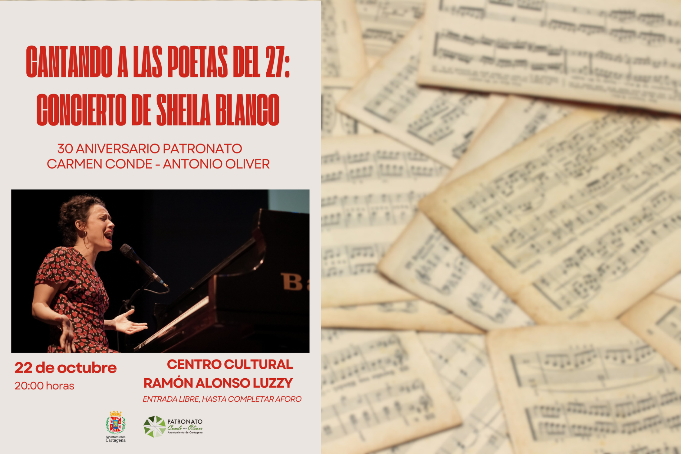 El Patronato Carmen Conde Antonio Oliver celebra su 30 aniversario con un concierto dedicado a las poetas de la generación del 27